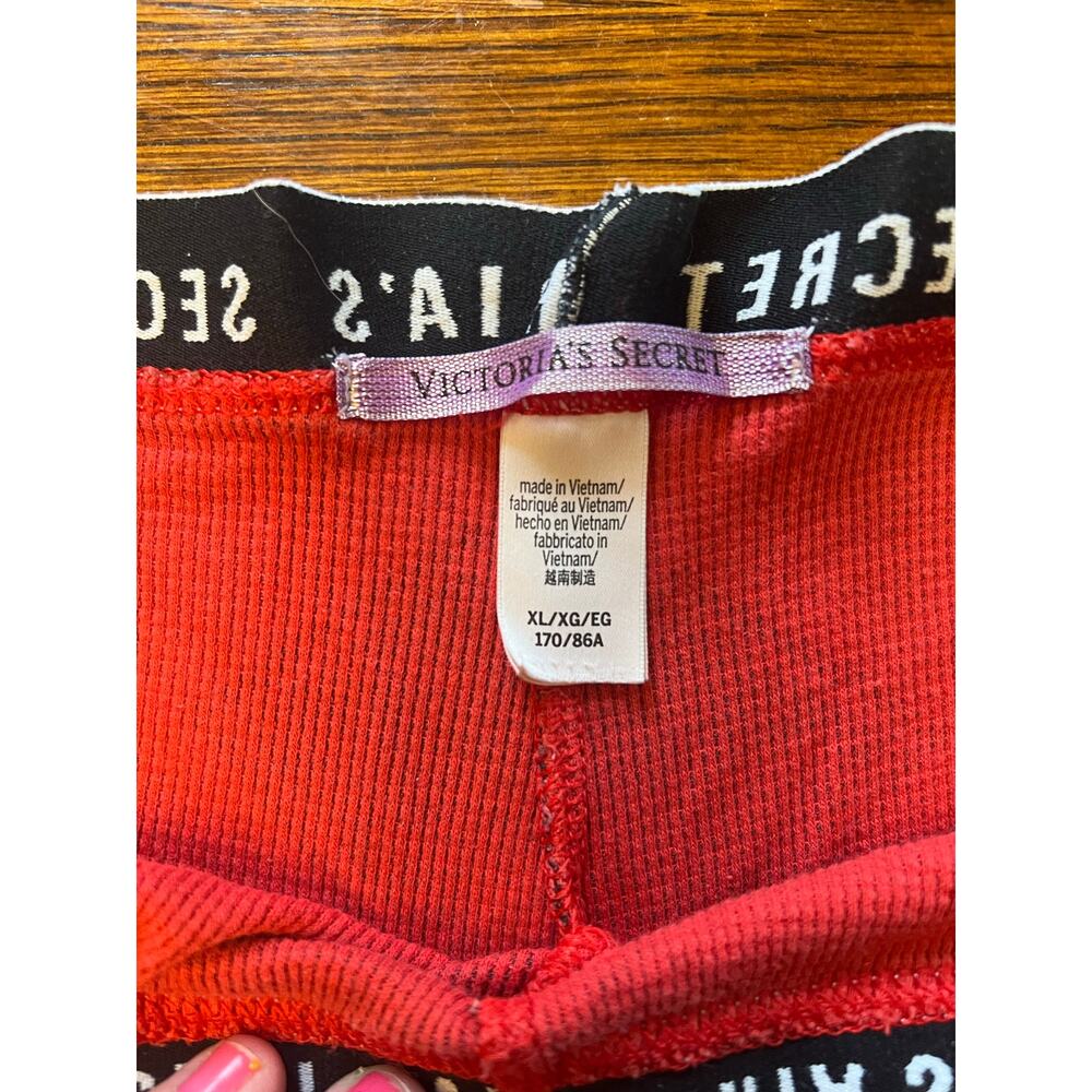 Victoria’s Secret Red Black Plaid Pajama Set XL Long Sleeve Top & Pants - Picture 15 of 15